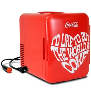 Mini réfrigérateur autoportant Fanta par Coca-Cola orange de 0,14