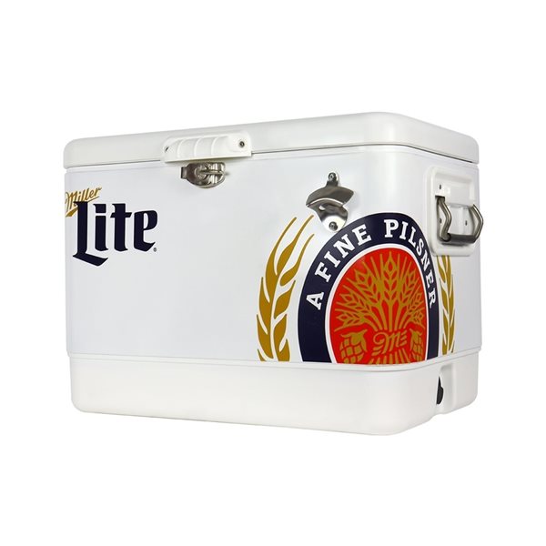 Miller Lite 51-L Grey Insulated Chest Cooler