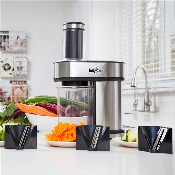 Total Chef 500-Watt Black 3-Blade Food Processor