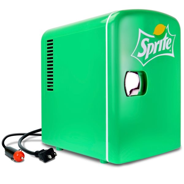 Mini réfrigérateur autoportant Sprite vert de 0,14 pi3