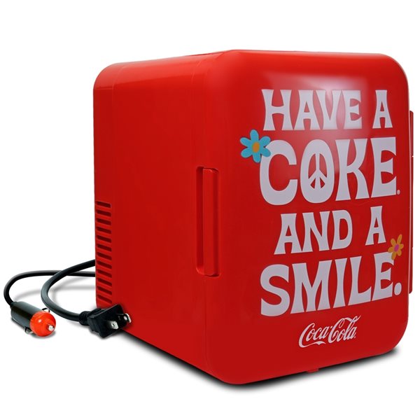 Coca-Cola Coke Zero 0.14-cu ft Standard-depth Freestanding Mini Fridge  (Black, Red) in the Mini Fridges department at