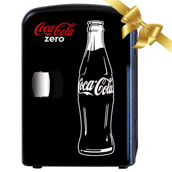 Coca-Cola Zero 0.14-cu ft Freestanding Mini Fridge - Black