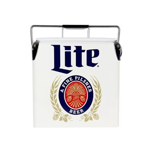 Miller Lite 13-L White Insulated Chest Cooler