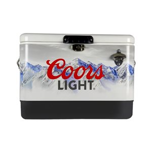 Coors Light 51-L Silver Insulated Chest Cooler