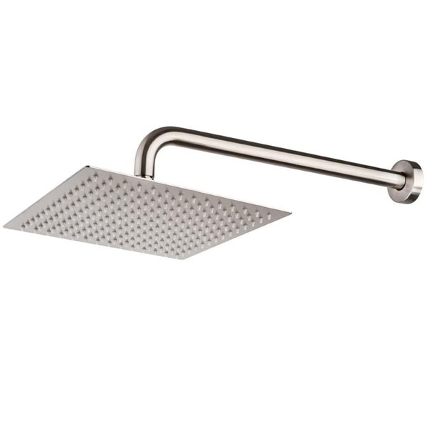 CASAINC 16-in Brushed Nickel 1-Spray Adjustable Rain Shower Head SL-H ...