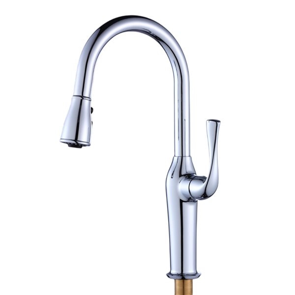 CASAINC Polished Chrome Deck Mount 1-Handle Pull-Down Handle/Lever ...