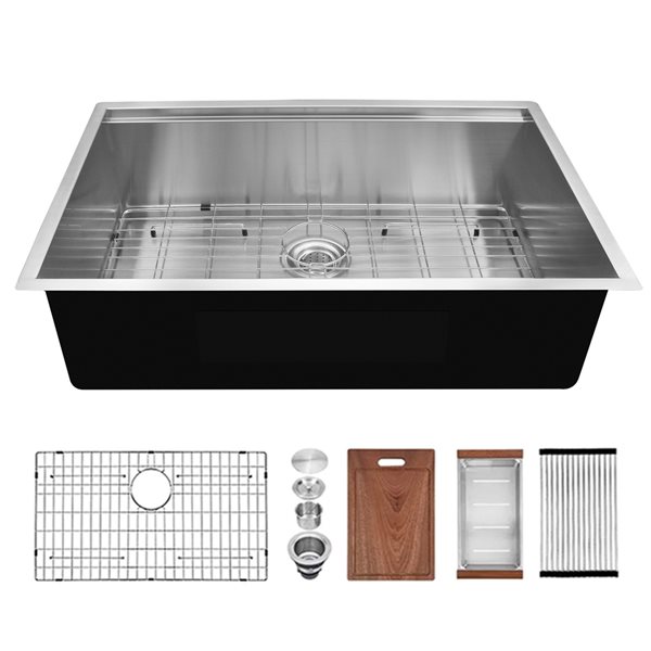 CASAINC 30 In X 19 In Undermount Stainless Steel Single Bowl Kitchen   330942096 MainImage 001 L 