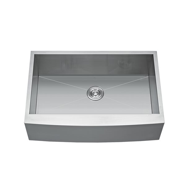 Sink Rona CASAINC Dual Mount 32-in x 20-in Silver Single Bowl Kitchen Sink TC ...