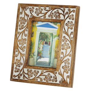 Grayson Lane Brown Wood Natural Photo Frame (5-in x 7-in) - Set of 2