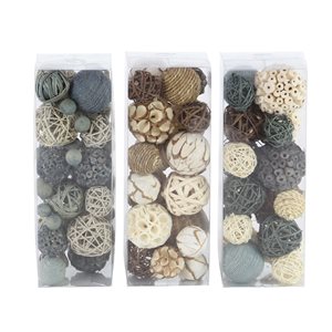 Grayson Lane Multicoloured Country Orbs and Vase Fillers - 3-Pack