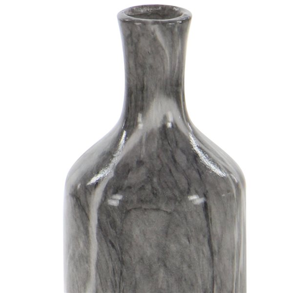 CosmoLiving by Cosmopolitan Grey Contemporary Vase - Set of 3