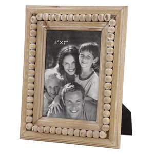Grayson Lane Light Brown Wood Farmhouse Photo Frame (5-in x 7-in) - Set of 2