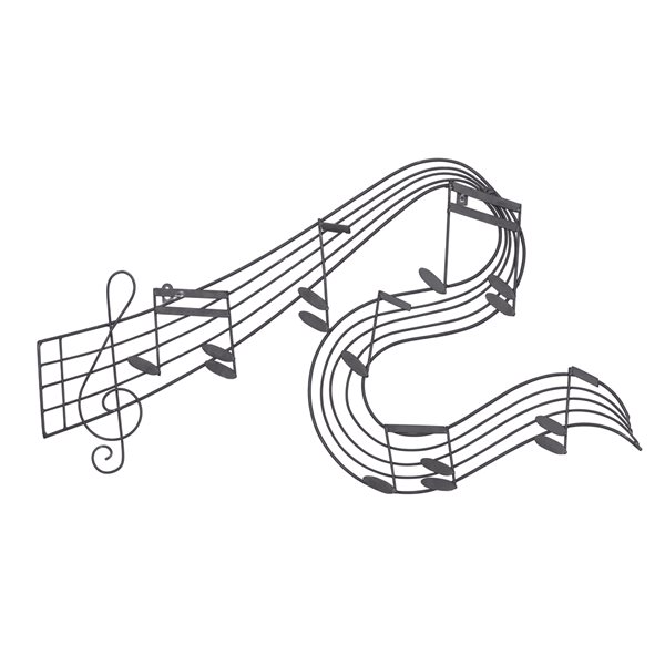 Grayson Lane 19-in H x 33-in W Entertainment Metal Wall Accent