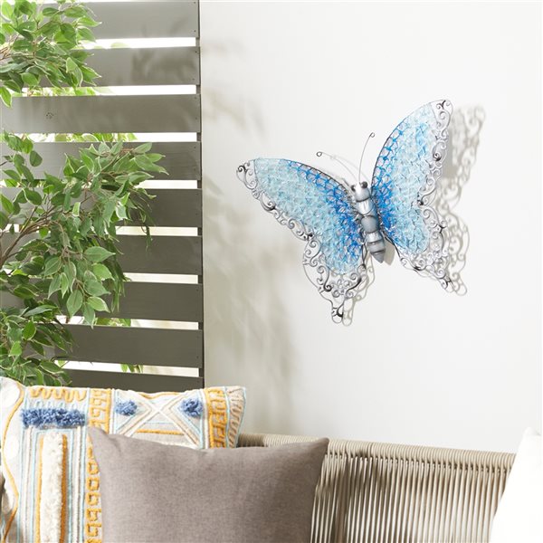 Grayson Lane 16-in H x 21-in W Butterfly Metal Wall Accent