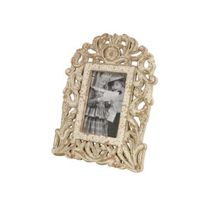 Grayson Lane White Wood Vintage Photo Frame (4-in x 6-in) - Set of 2