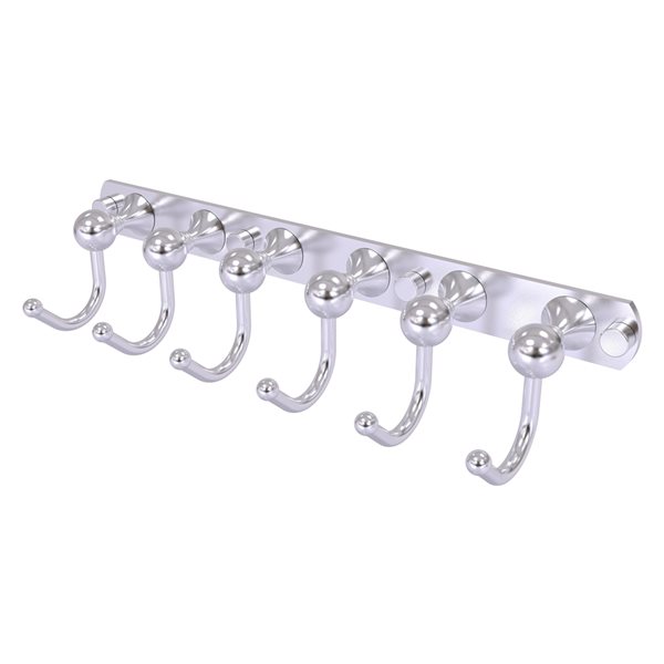 allen + roth Designer 2 Chrome Double-Hook Wall Mount Towel Hook in the  Towel Hooks department at