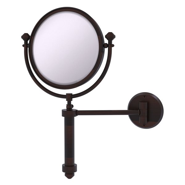 Allied Brass Southbeach Bronze 11-in x 16-in Double-Sided Magnifying Wall-Mounted Vanity Mirror