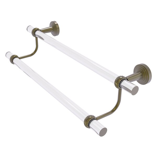 Allied Brass Pacific Beach 24-in Antique Brass Wall Mount Double Towel Bar