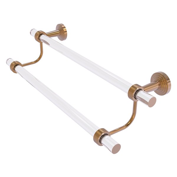 Allied Brass Pacific Beach 18-in Wall Mount Brushed Bronze Double Towel Bar