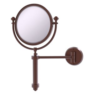 Allied Brass Southbeach 11-in x 16-in Antique Copper Magnifying Double-Sided Wall-Mounted Vanity Mirror