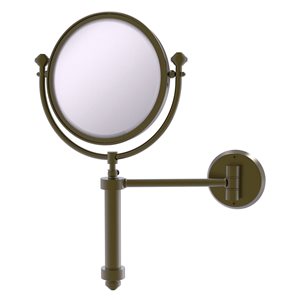 Allied Brass Southbeach 11-in x 16-in Antique Brass Double-Sided Magnifying Wall-Mounted Vanity Mirror