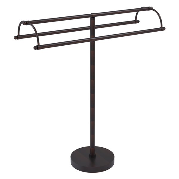 Allied Brass Venetian Bronze Double Bar Freestanding Towel Rack TS-31 ...