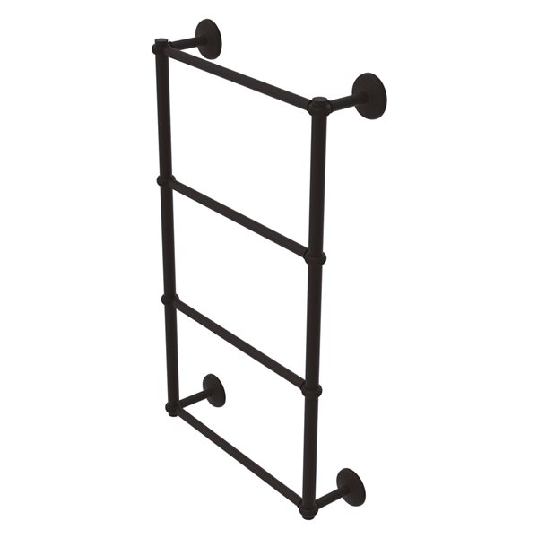 Allied Brass Monte Carlo Oil Rubbed Bronze Wall Mount Towel Rack with Twisted Accents