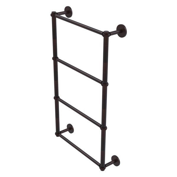 Allied Brass Prestige Skyline Venetian Bronze Wall Mount Towel Rack with Twisted Accents