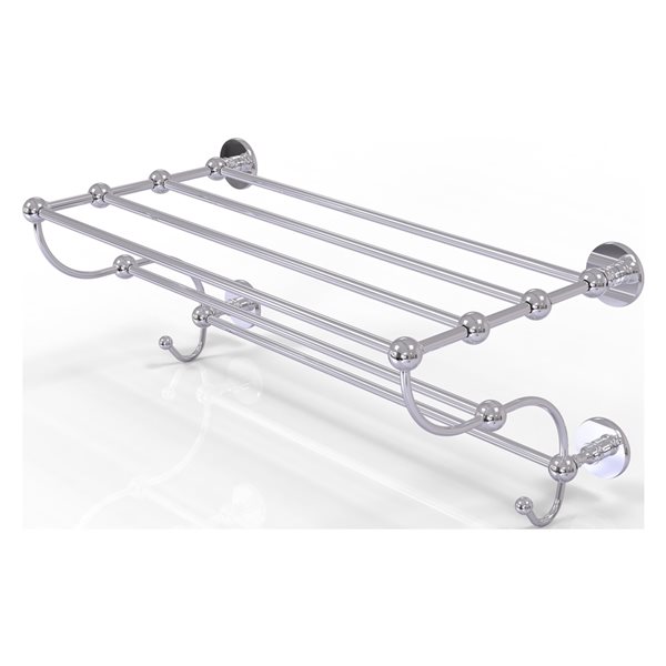 Allied Brass Prestige Skyline Polished Chrome Wall Mount Towel Rack with 6 Bars