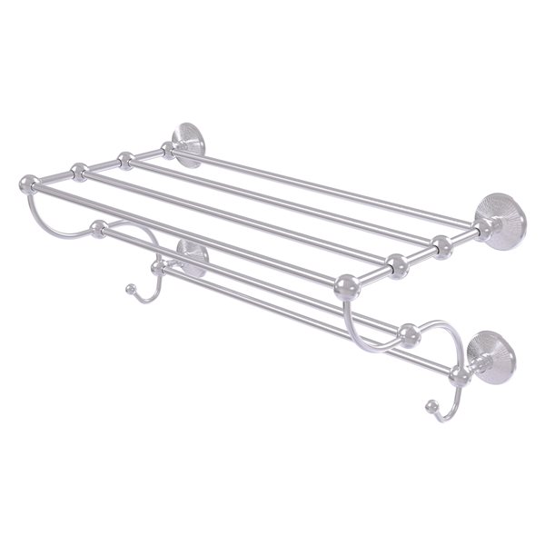 Allied Brass Prestige Monte Carlo Satin Chrome Wall Mount Towel Rack