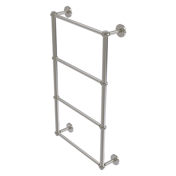Allied Brass Prestige Skyline Satin Nickel Wall Mount Towel Rack with Twisted Accents