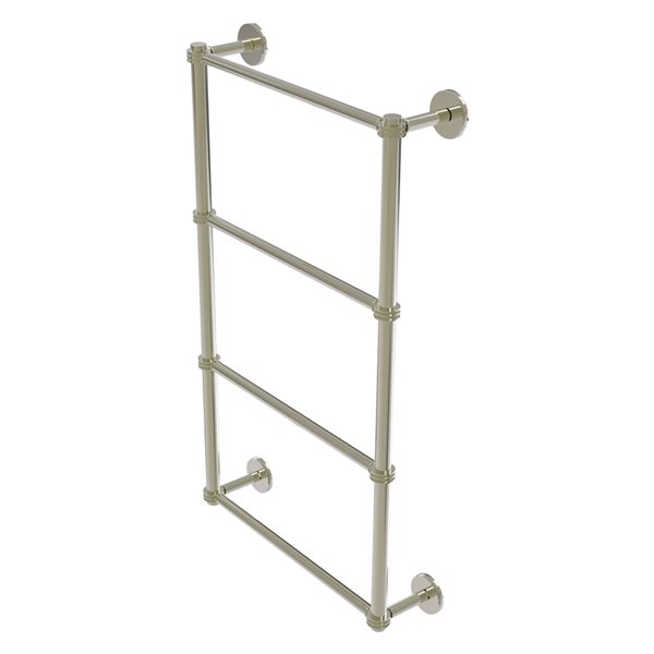Allied Brass Prestige Skyline Polished Nickel Wall Mount Towel Rack with Dotted Accents