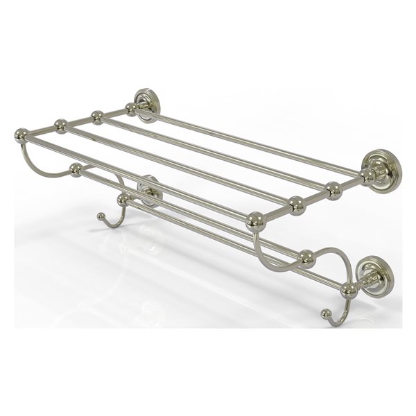 Allied Brass Prestige Regal Matte White Wall Mount Towel Rack with