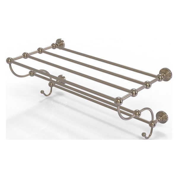 Allied Brass Waverly Place Antique Pewter Wall Mount Towel Rack