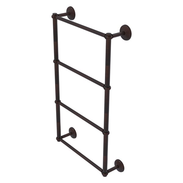 Allied Brass Monte Carlo Venetian Bronze Wall Mount Towel Rack with Twisted Accents