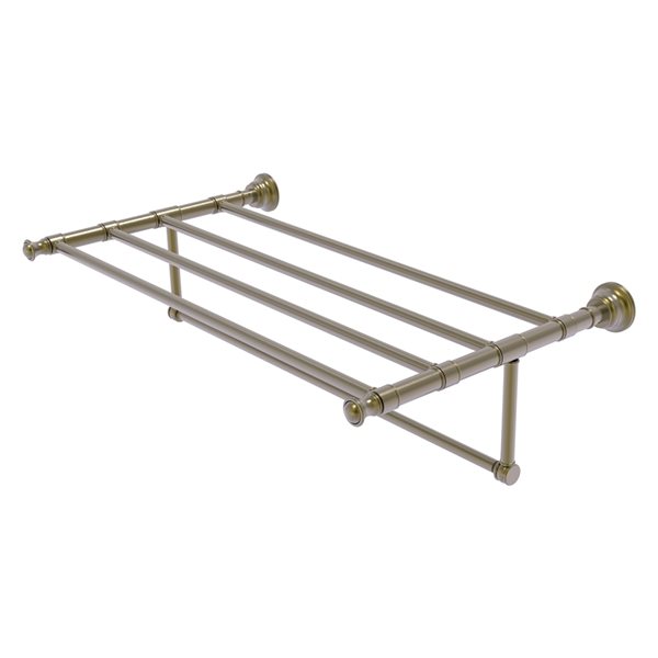 Allied Brass Carolina 30-in Antique Brass Wall-Mounted Towel Rack