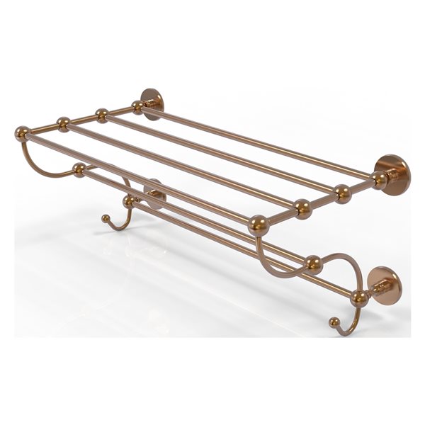 Allied Brass Prestige Skyline Brushed Bronze Wall-Mounted Towel Rack