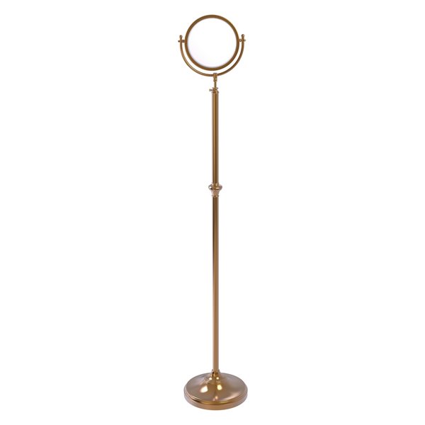 Allied Brass 10 1/2-in x 68-in Brushed Bronze Double-Sided Standing Mirror - 3X Magnification