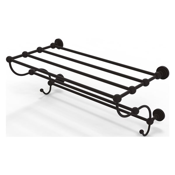 Allied Brass Dottingham Oil-Rubbed Bronze Wall-Mounted Towel Rack