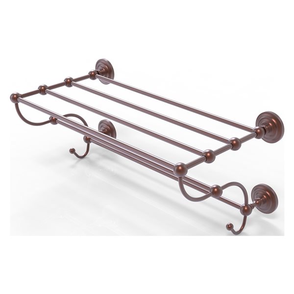 Allied Brass Prestige Que New Antique Copper Wall-Mounted Towel Rack