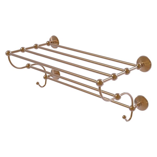 Allied Brass Prestige Monte Carlo Brushed Bronze Wall-Mounted Towel Rack