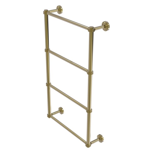 Allied Brass Dottingham Unlacquered Brass Wall-Mounted Ladder Towel Rack