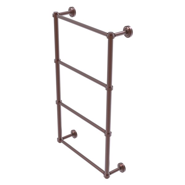 Allied Brass Dottingham Antique Copper Vertical Towel Rack