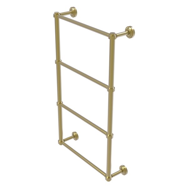 Allied Brass Dottingham Satin Brass Vertical Towel Rack