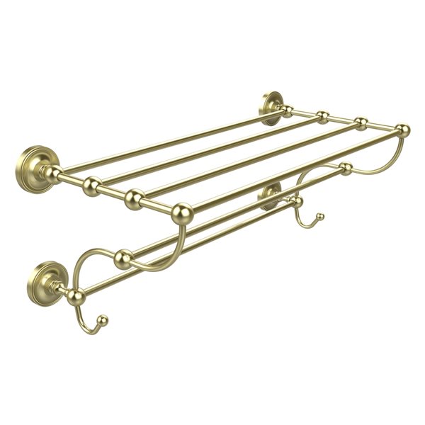 Allied Brass Prestige Regal Satin Brass Wall-Mounted Towel Rack