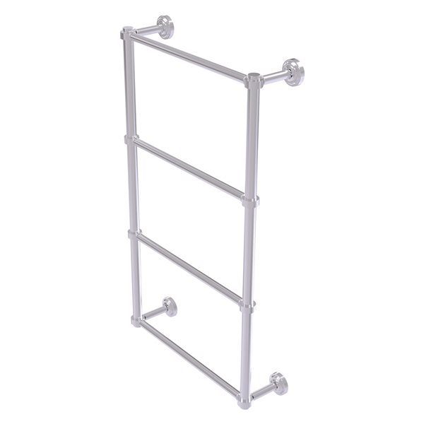 Allied Brass Dottingham Satin Chrome Vertical Towel Rack