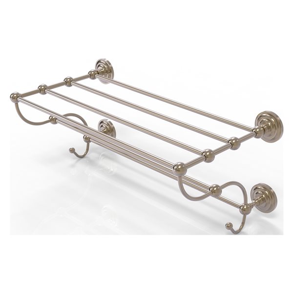 Allied Brass Prestige Que New Antique Pewter Wall-Mounted Towel Rack