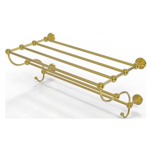 Allied Brass Waverly Place Polished Brass Wall-Mounted Towel Rack