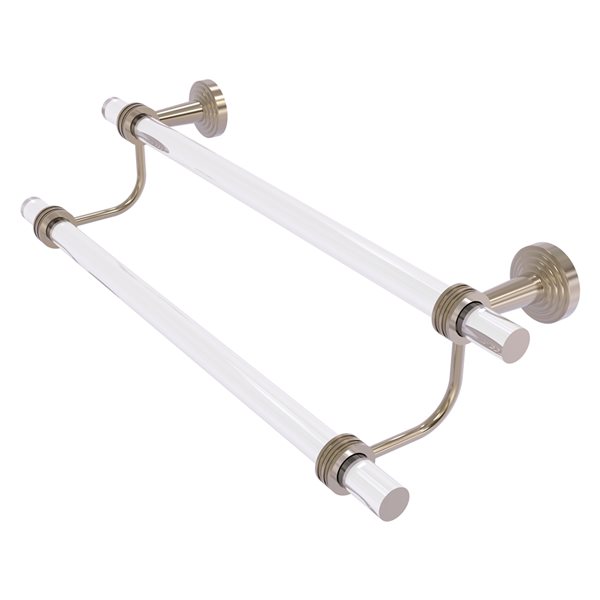 Allied Brass Pacific Beach Antique Pewter 36-in Wall Mount Double Towel Bar