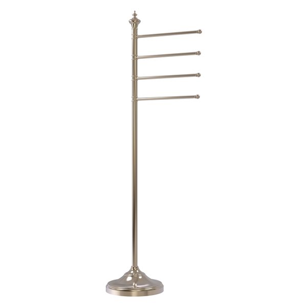 Allied Brass Antique Pewter Freestanding Towel Rack